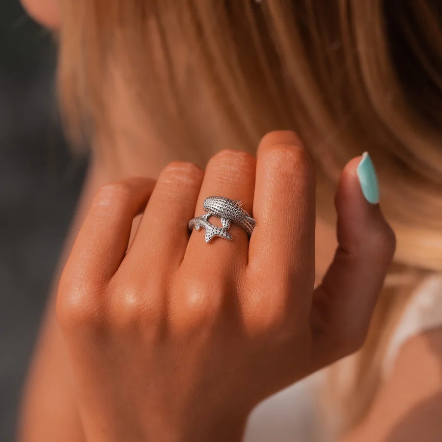 ANILLO TIBURÓN BALLENA