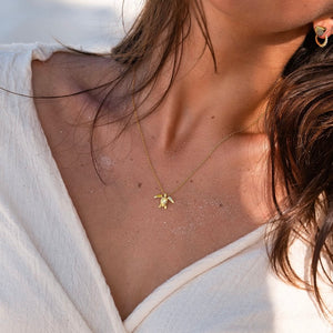Collar Tortuga Marina Petit Baño de oro 18K