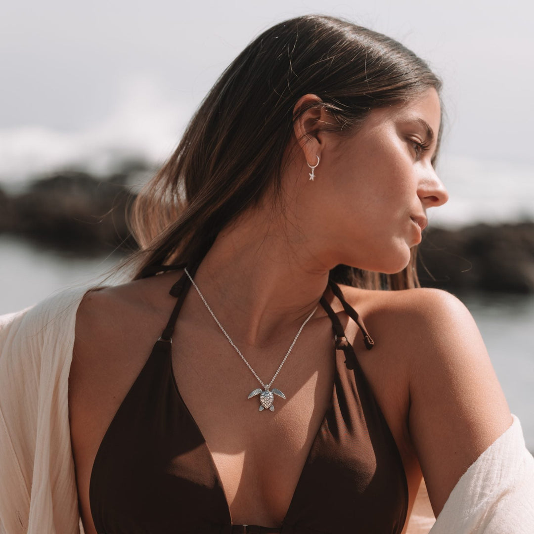 Collar Tortuga Marina Grande puesto
